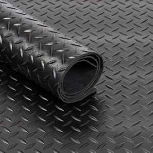 Rubber Mat Roll (Checker Plate) 1m 3mm