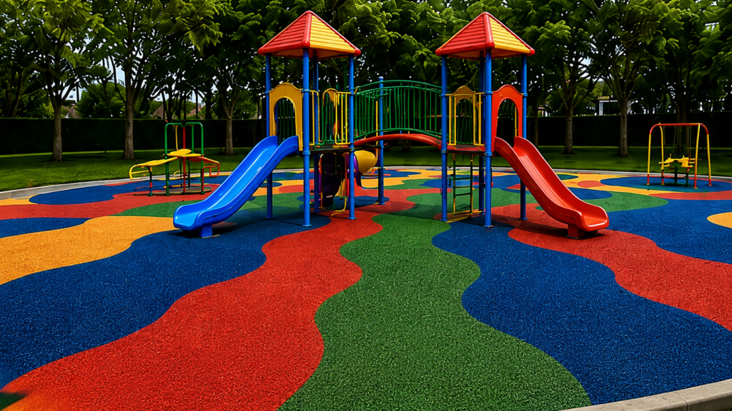 Wet Pour Rubber Surfacing