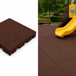 Playground Rubber Tile Brown