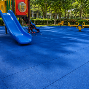 Playground Rubber Tile Blue